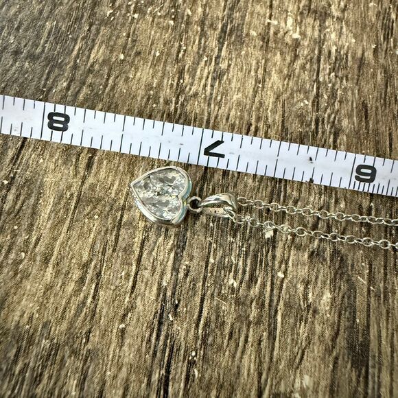 CZ by Kenneth Jay Lane Heart Necklace - Picture 8 of 12